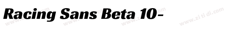Racing Sans Beta 10字体转换